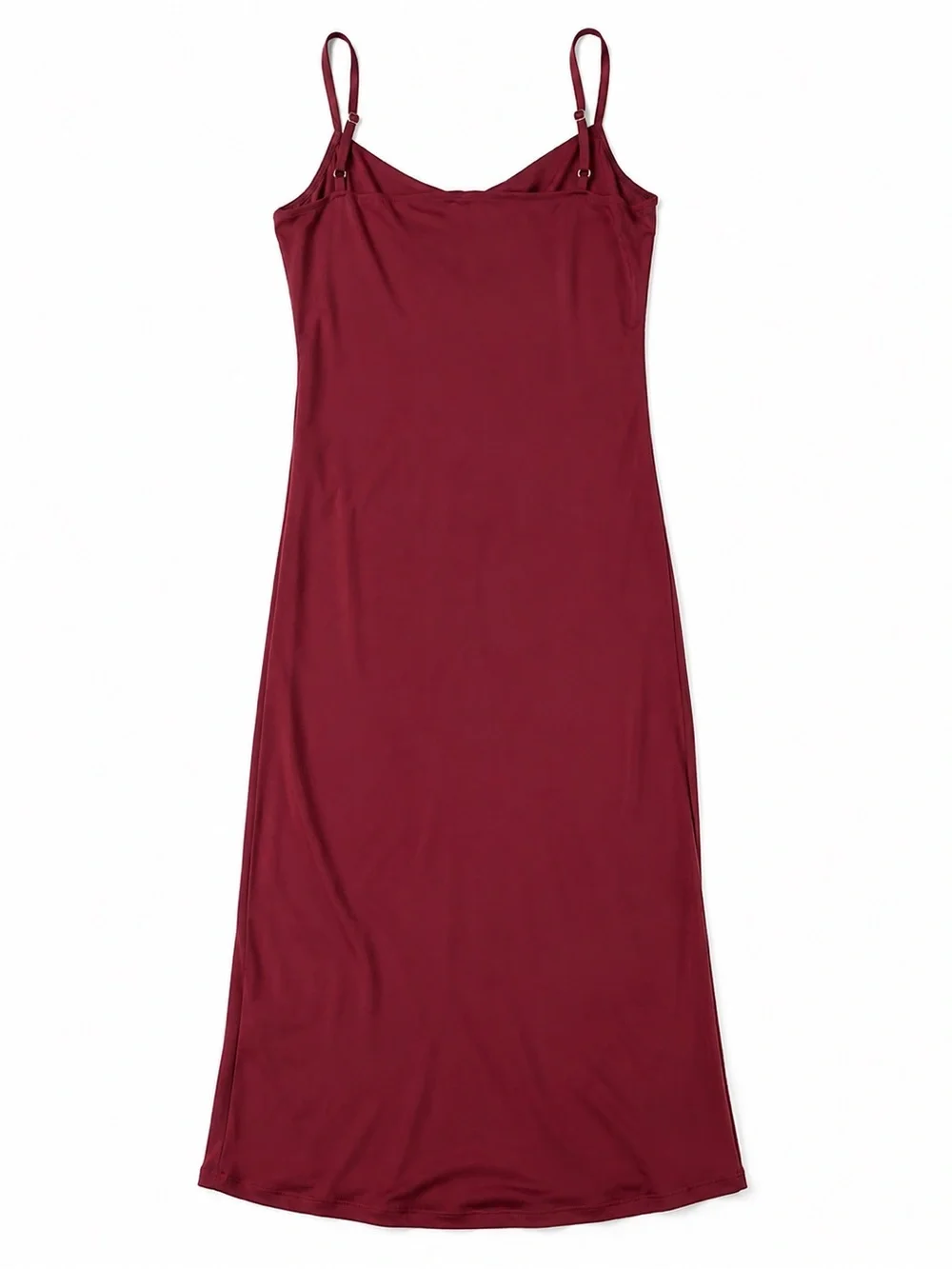 Banana Republic Burgundy Cowl Neck Slip Dress Midi Maxi Size 8 Y2K 90s